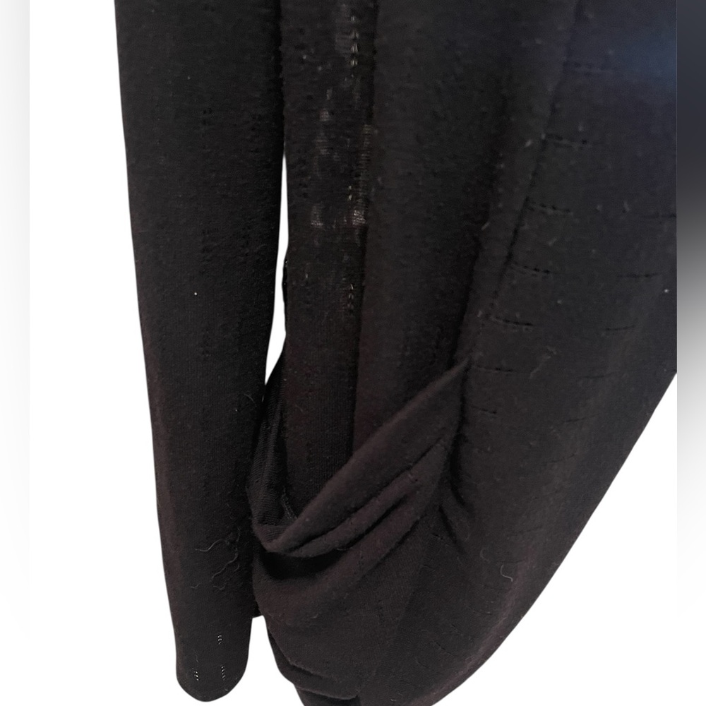 Vintage y2k wet seal black lace cardigan Whimsigoth Fairygrunge Med Large USA - Picture 5 of 8